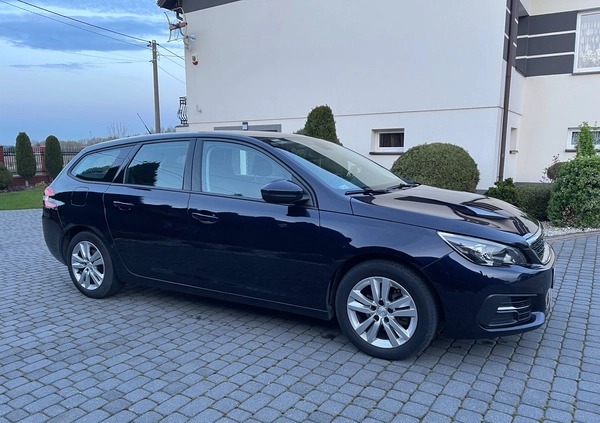 Peugeot 308 cena 46900 przebieg: 130000, rok produkcji 2020 z Puszczykowo małe 407